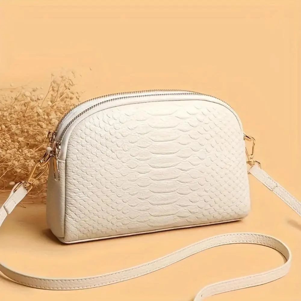 Ashley - Croc-Pattern Mini Crossbody Bag