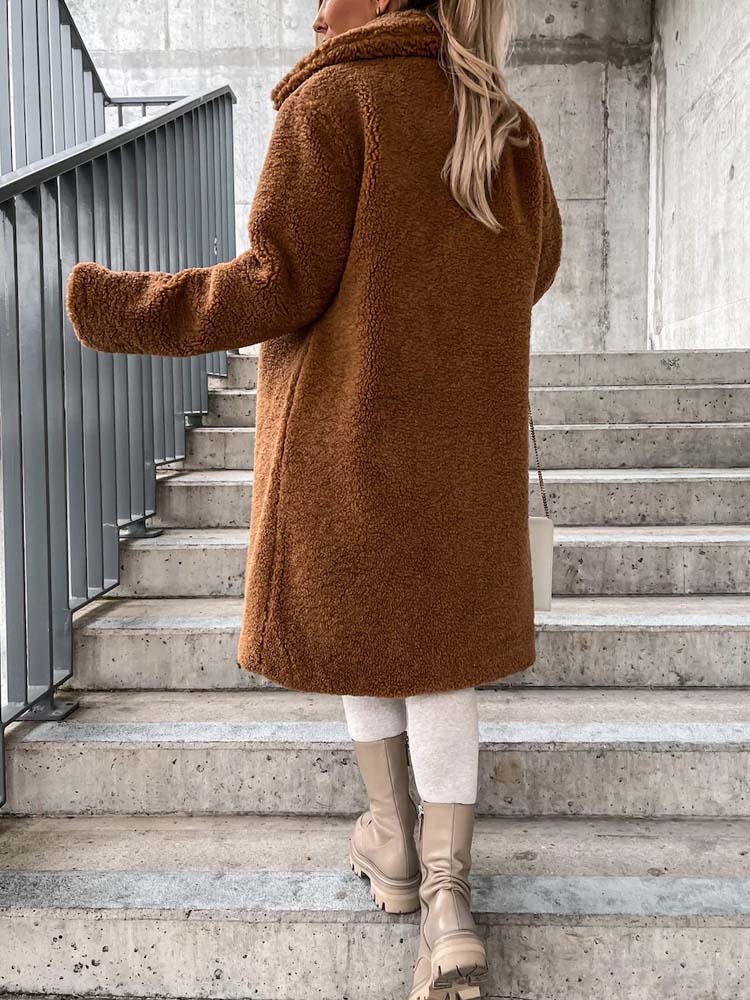 Cecelia - Teddy Coat Warm Long Teddy Coat (Plus Size Available)