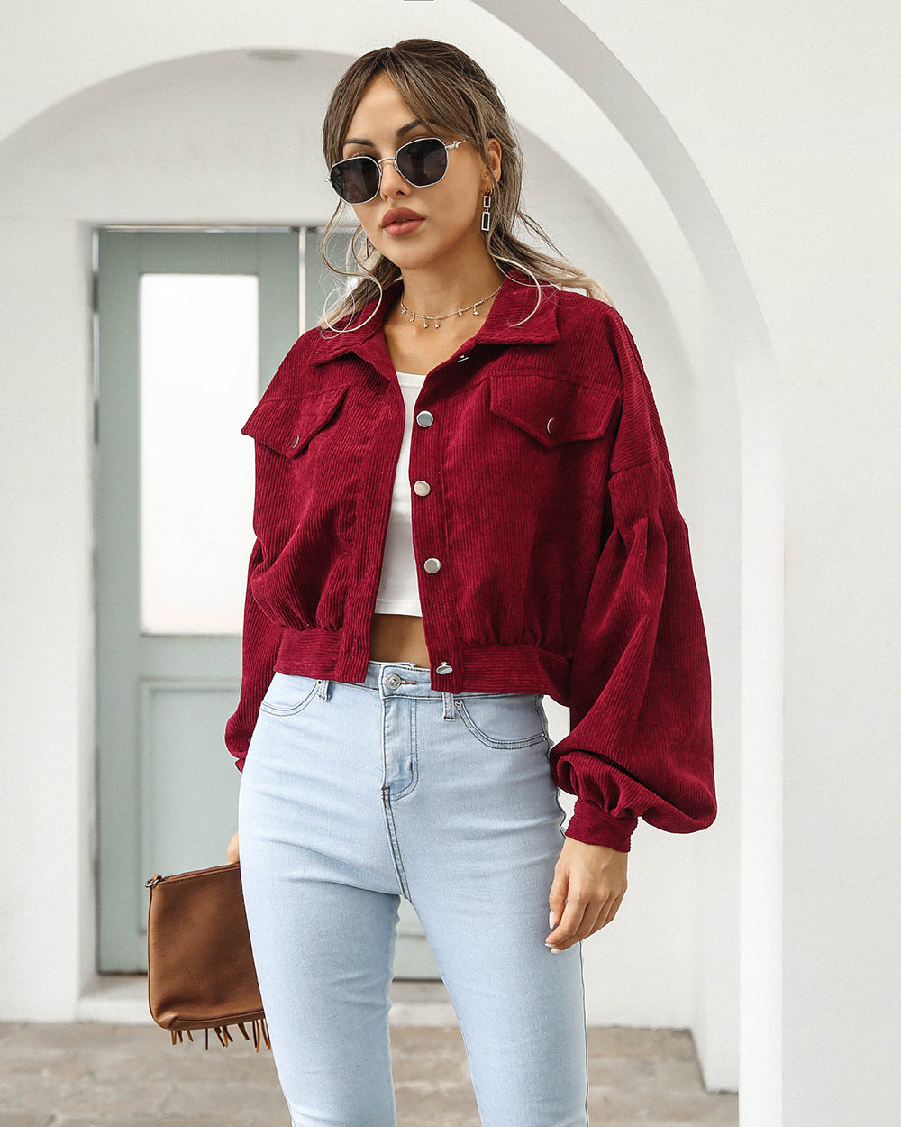 Anika - Trendy Cropped Jacket