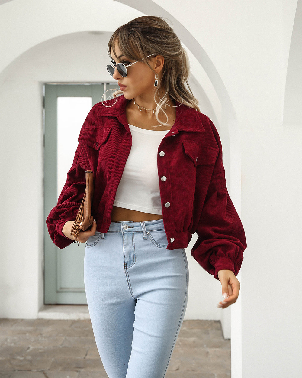 Anika - Trendy Cropped Jacket