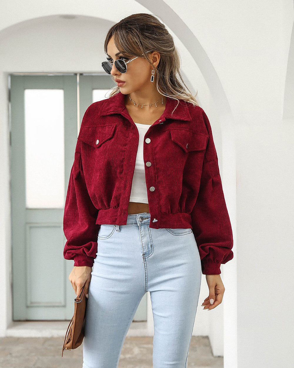 Anika - Trendy Cropped Jacket