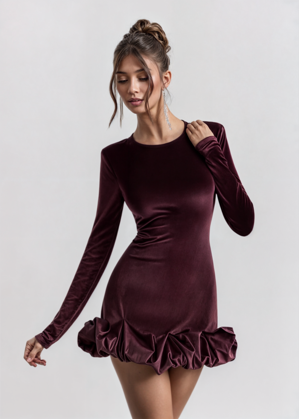 Juliette - Velvet Mini Dress