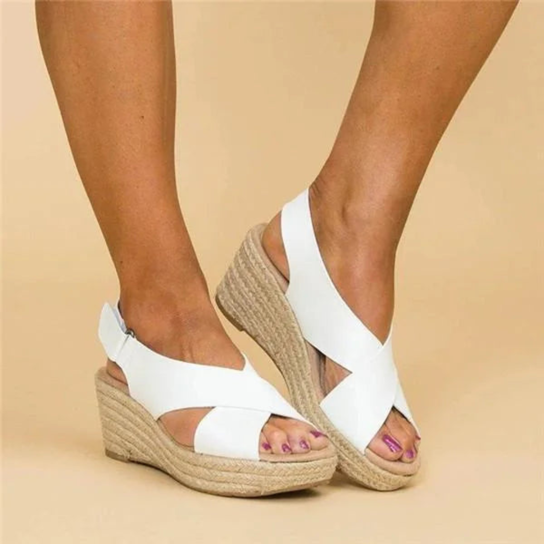 Alice - Cross-Strap Wedges For Women