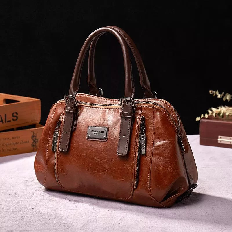 Fatima - Women’s Stylish Leather Handbag with Smart Compartments & Everyday Elegance