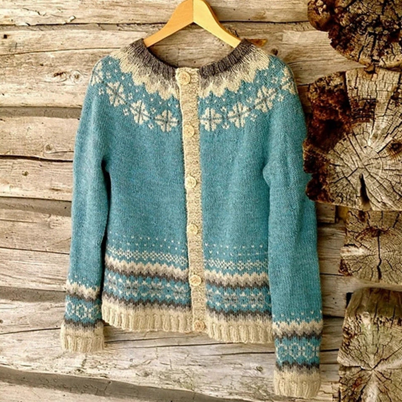 Eloise - Women's Nordic-Inspired Knit Cardigan