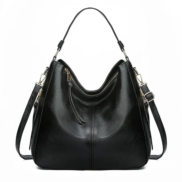 Diane - Stylish Large Leather Tote Bag