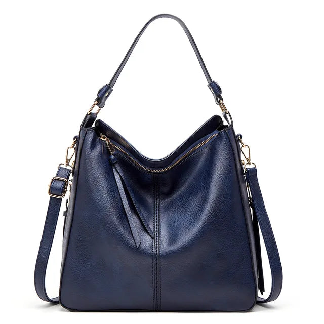 Diane - Stylish Large Leather Tote Bag