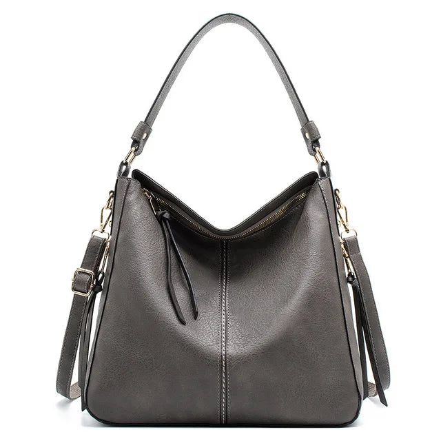 Diane - Stylish Large Leather Tote Bag