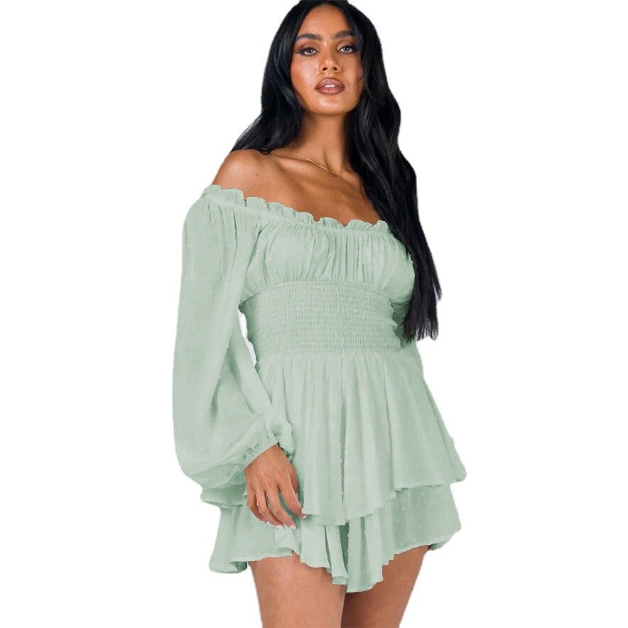 Maddie - Summer Dress with Off Shoulder and Ruffles