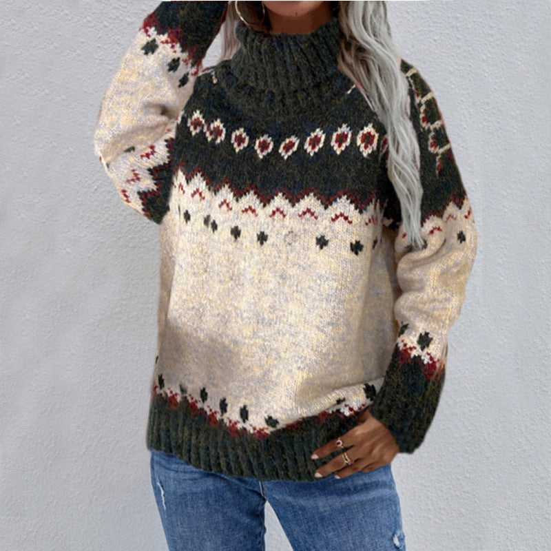 Kiana - Cozy Fair Isle Knit Sweater (Plus Size Available)