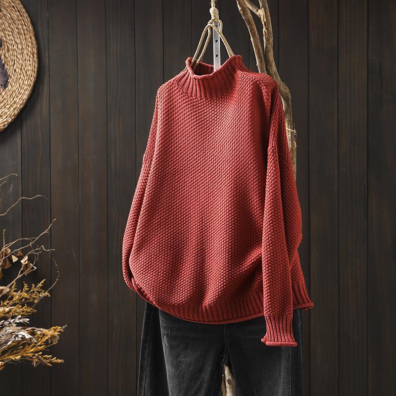 Beth - Oversized Waffle Knit Sweater