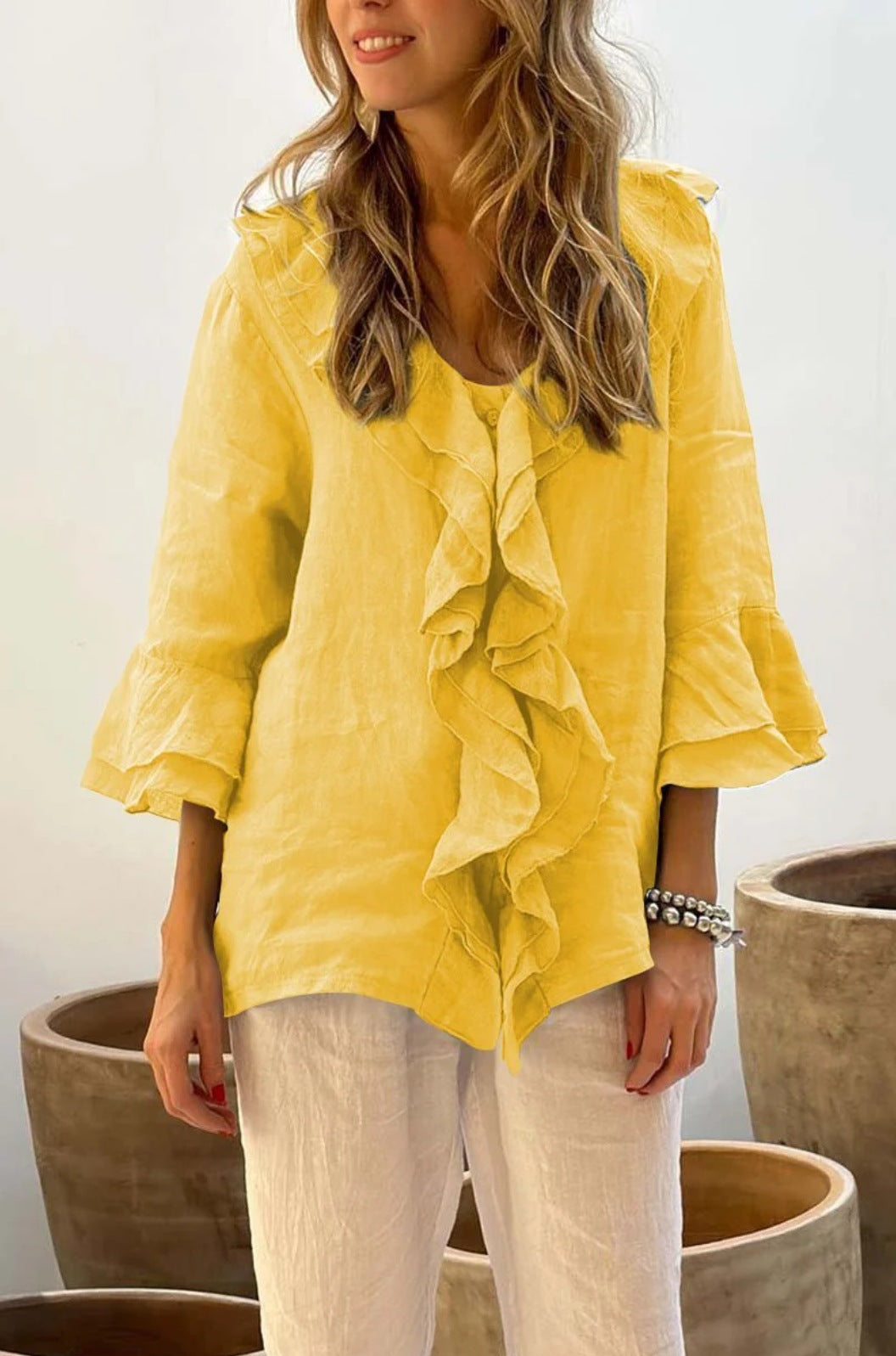 Mallee - Stylish Ruffled Blouse