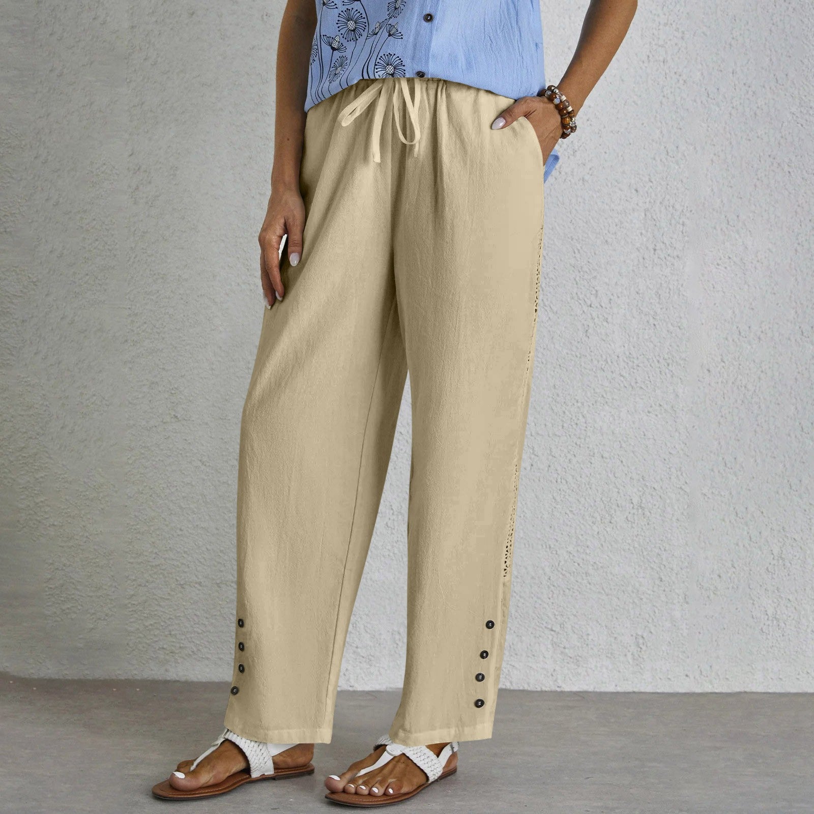 Rayna - Effortless Buttoned Pants