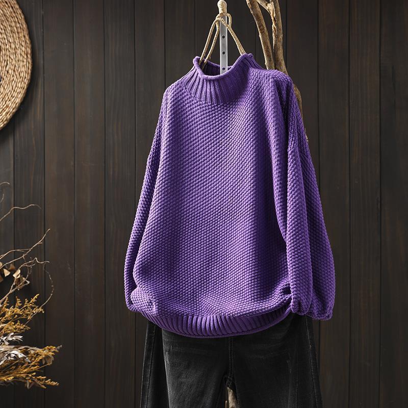 Beth - Oversized Waffle Knit Sweater