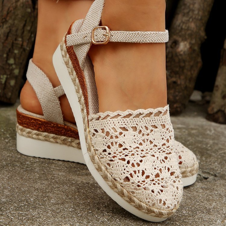 Carmen - Chic Boho Wedge Sandals