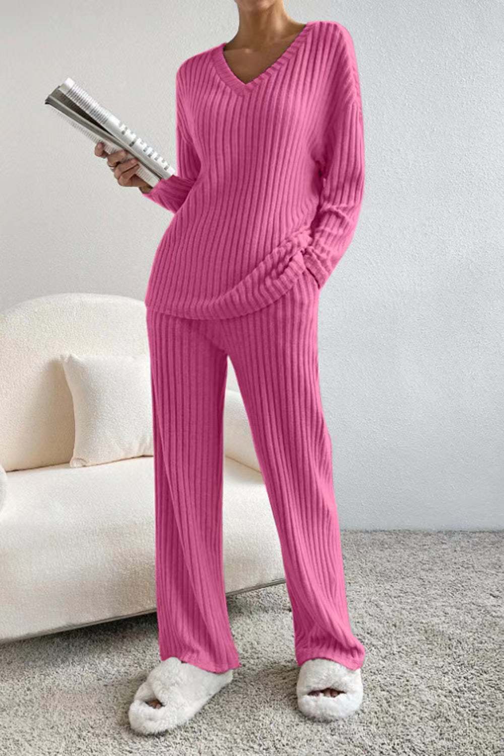 Kalani - Ribbed Knit Lounge Set