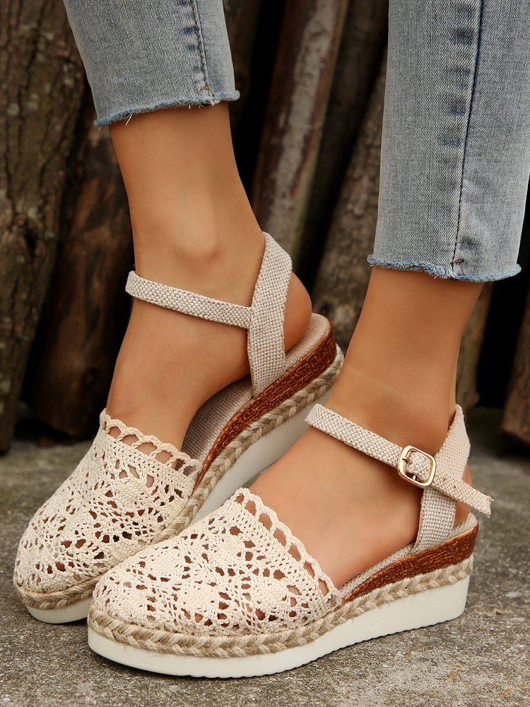 Carmen - Chic Boho Wedge Sandals