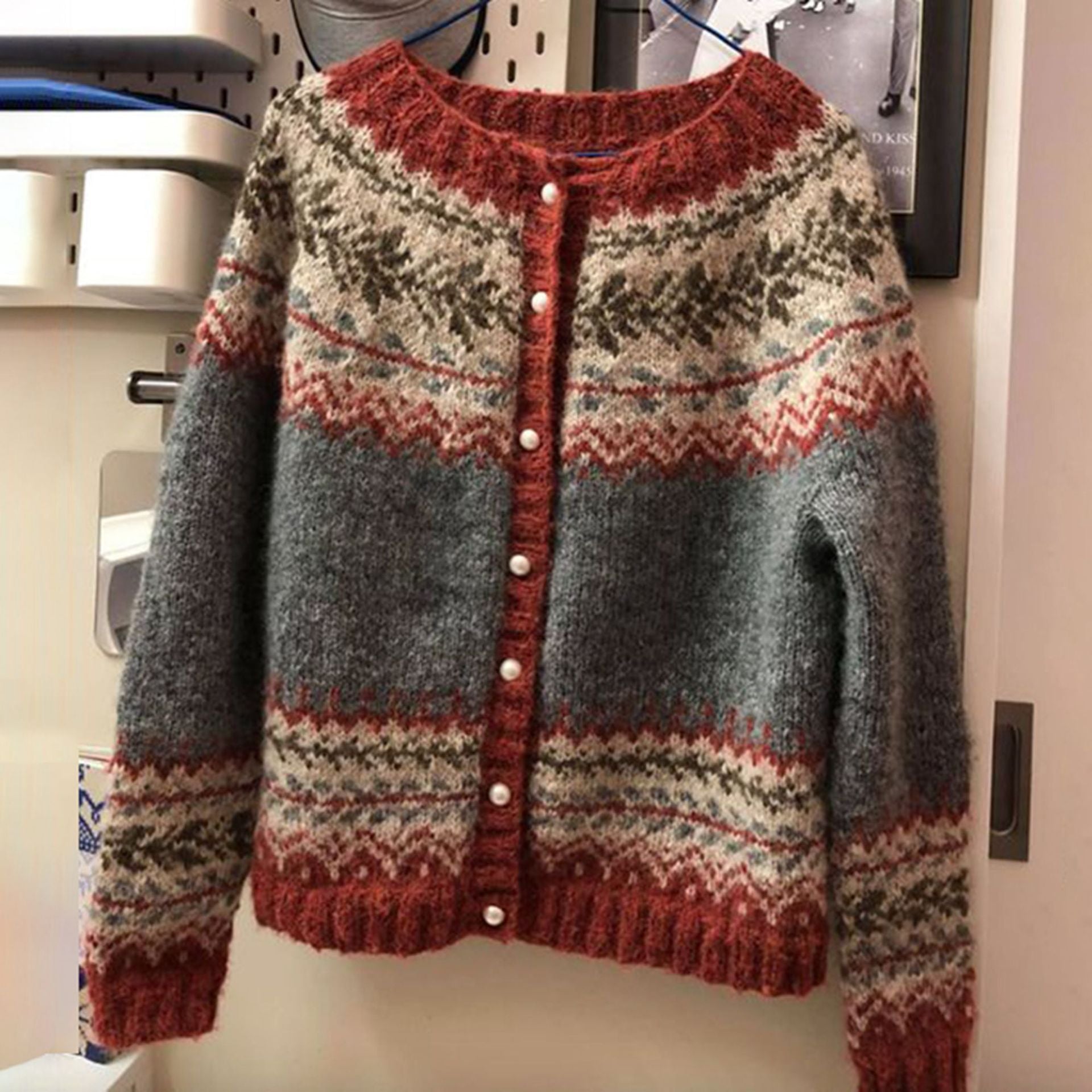 Hayley - Retro Button-Front Cardigan