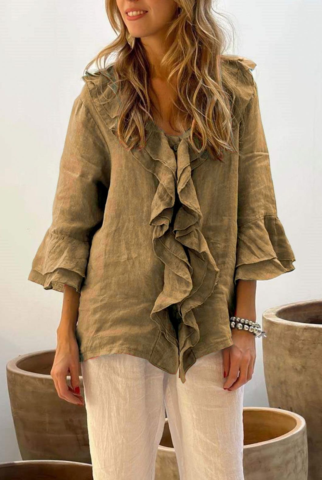 Mallee - Stylish Ruffled Blouse