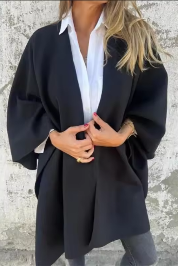 Casey - Comfy Draped Shawl Cape Elegant and Cozy Layering