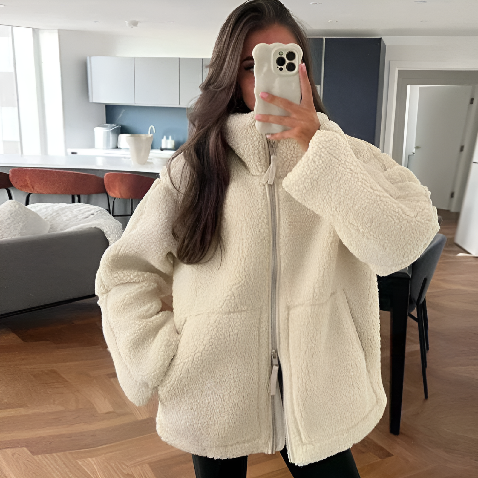 Gladys - Soft & Cozy Teddy Jacket for Fall Outerwear