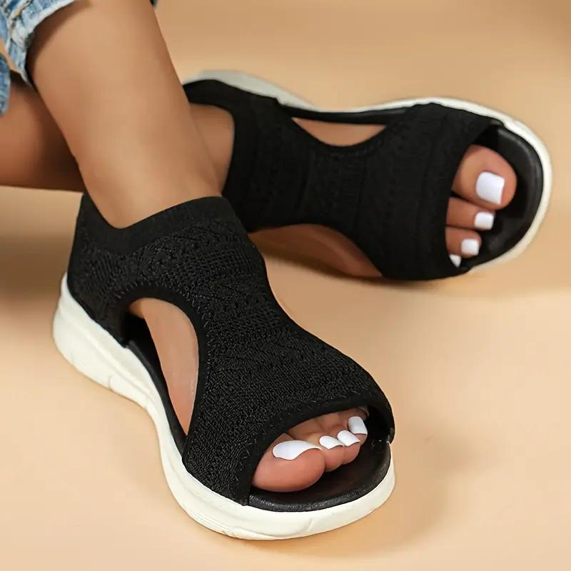 Nora - Knitted Slip-On Sandals