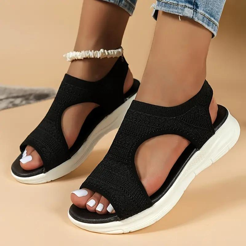 Nora - Knitted Slip-On Sandals