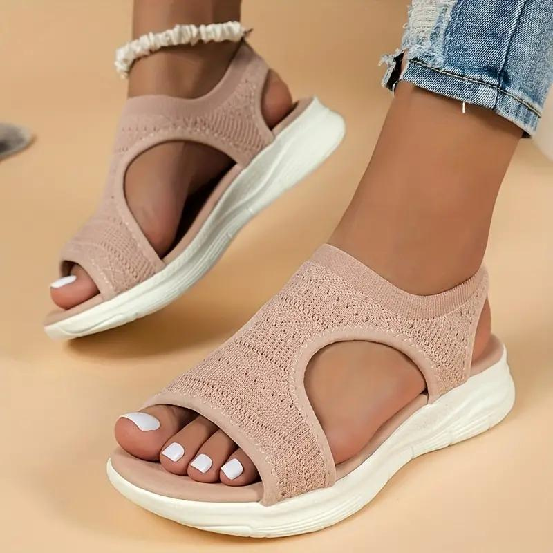 Nora - Knitted Slip-On Sandals