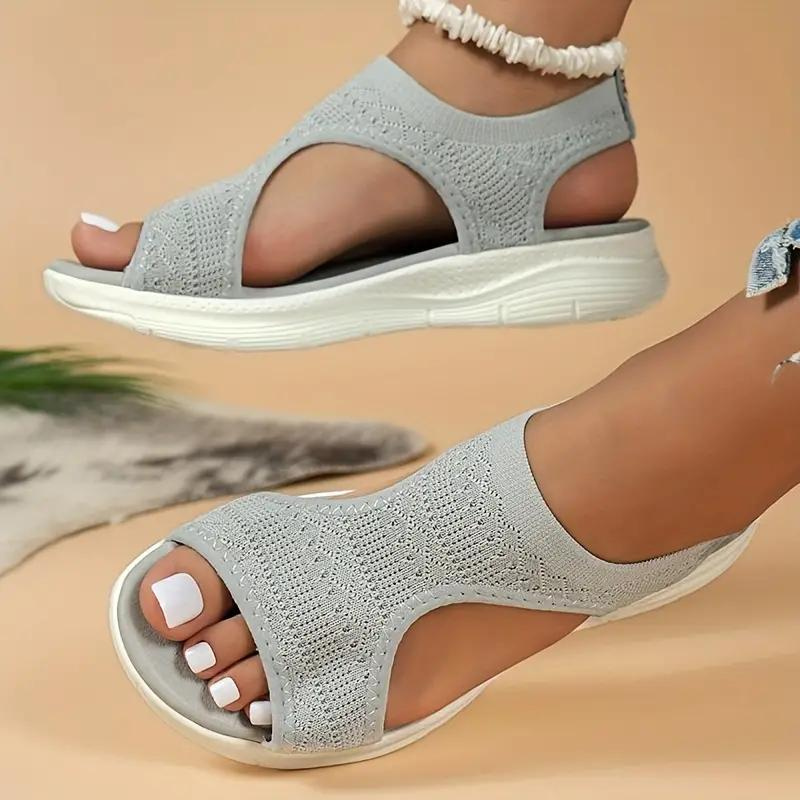 Nora - Knitted Slip-On Sandals