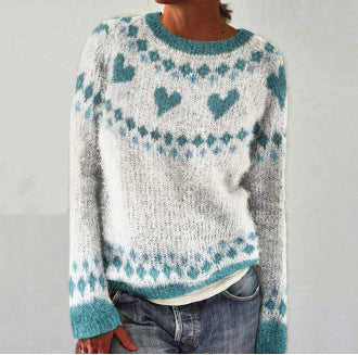 Naomi - Nordic Pattern Cozy Winter Sweater (Plus Size Available)