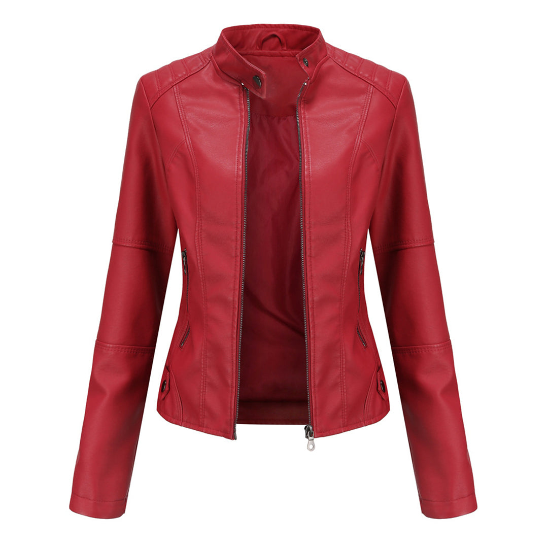 Audrey - Timeless Leather Jacket Classic Elegance with Lasting Style