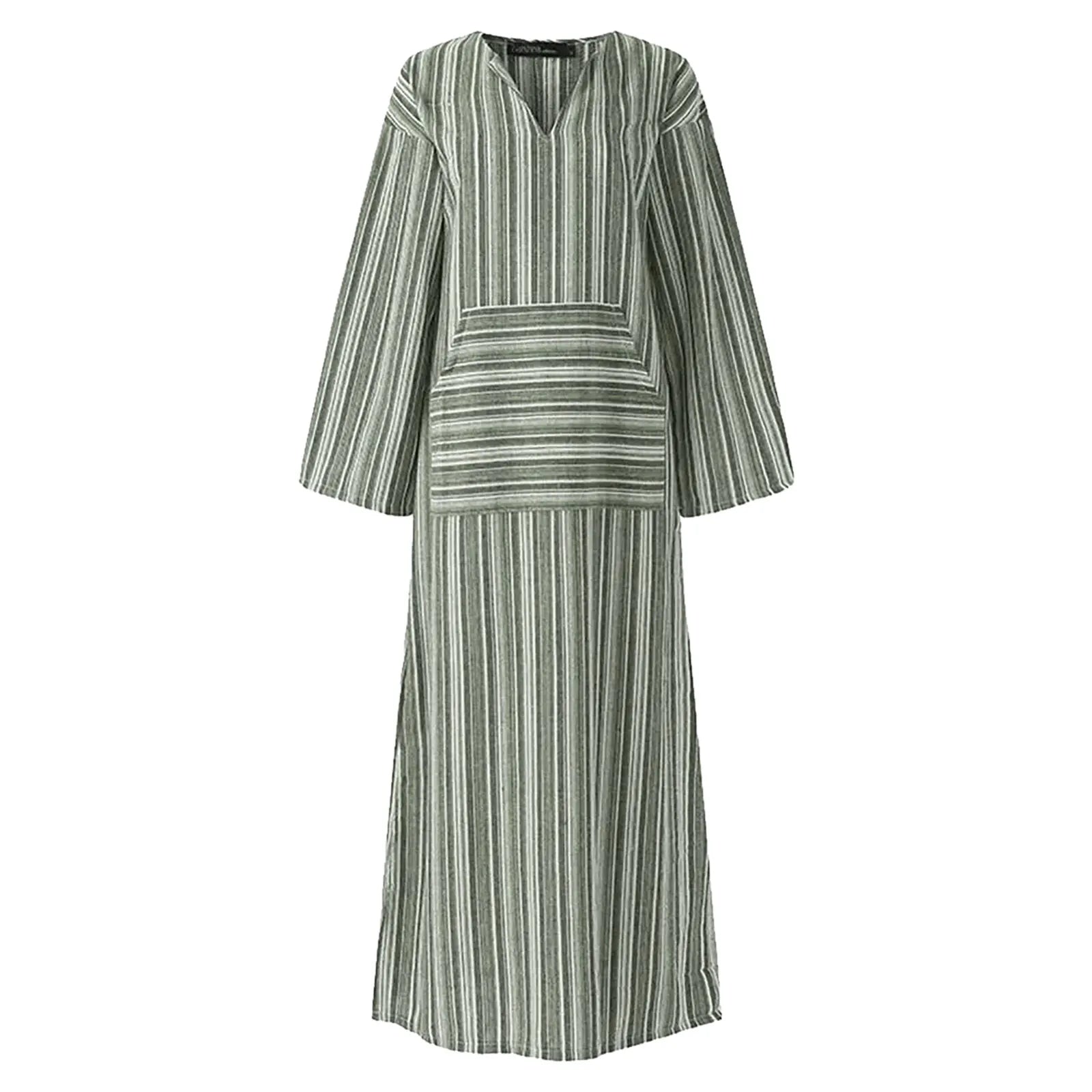 Alexandra - Vintage Striped Long Maxi Dress