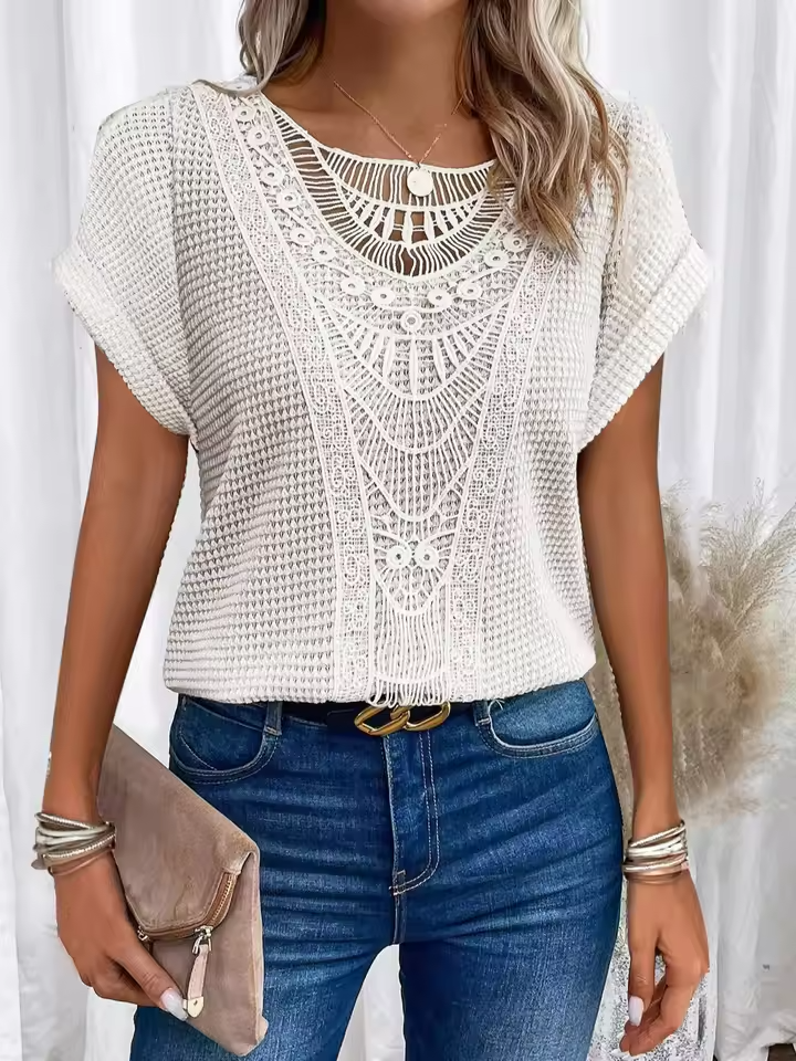 Lexi - Intricate Lace-Detail Top