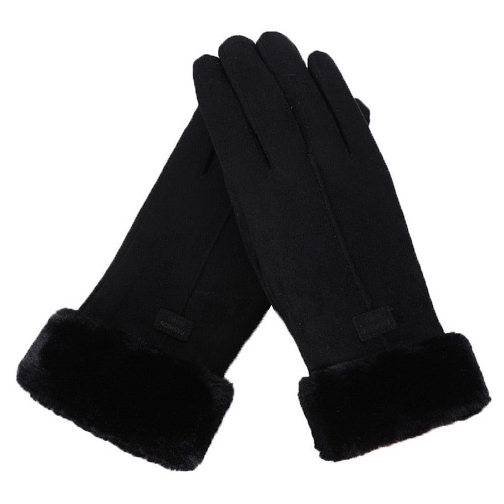 Irene - Stylish and Warm Furry Winter Gloves for Women