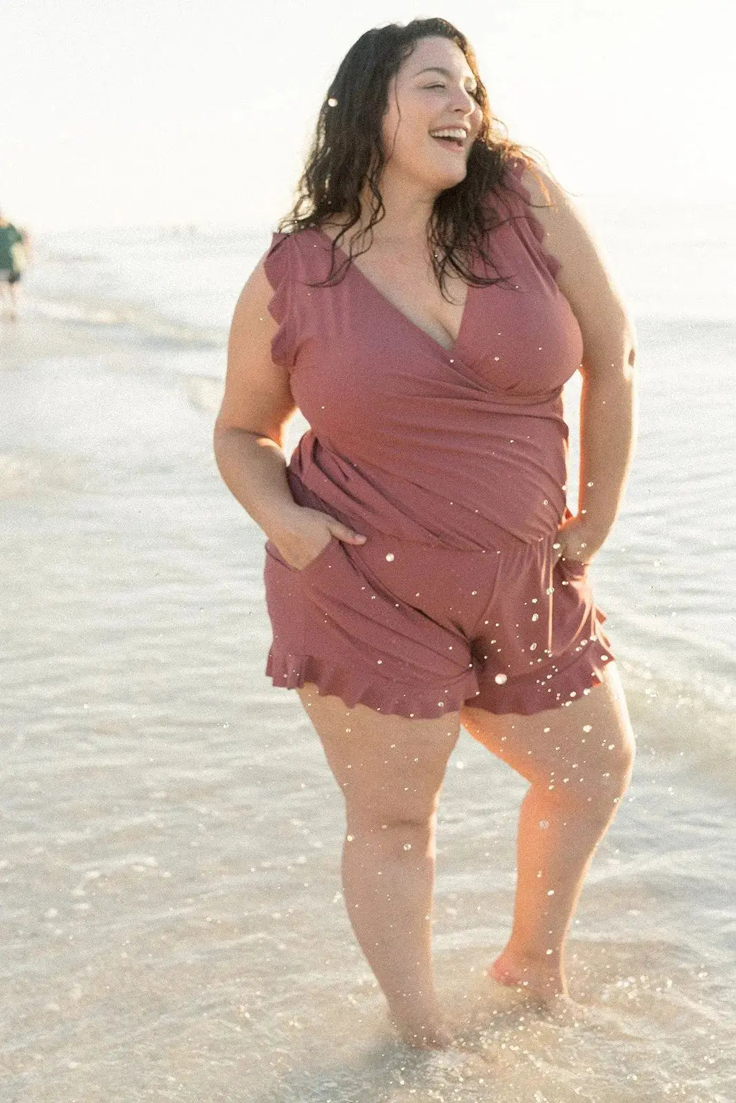 Abigail - Plus Size Swimsuit with Tummy Coverage for Women