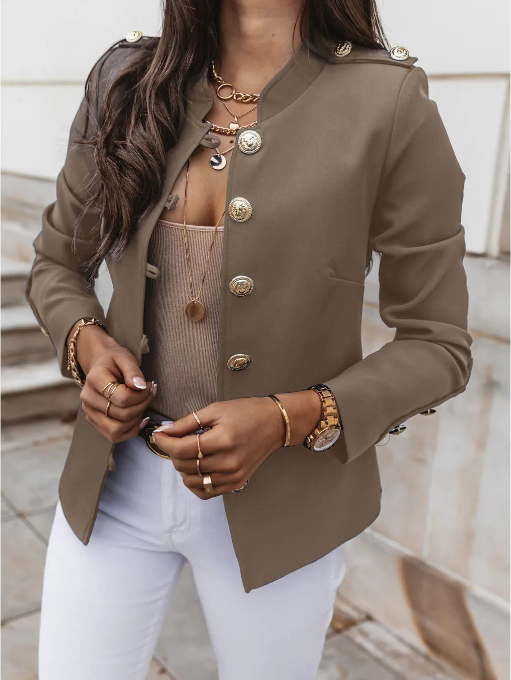 Paislyn - Elegant Buttoned Jacket