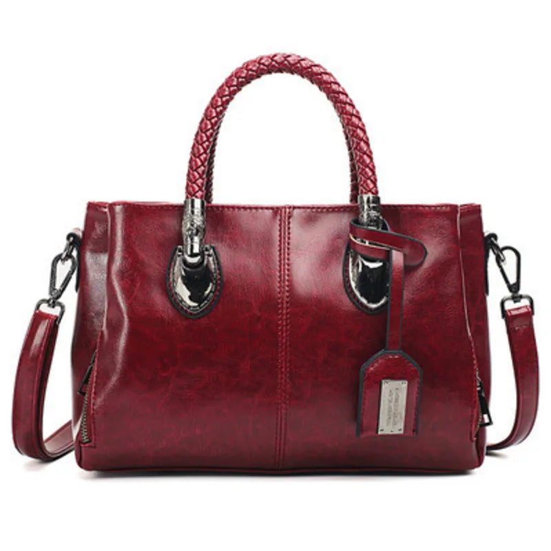 Phoebe - Elegant Leather Duffle Bag