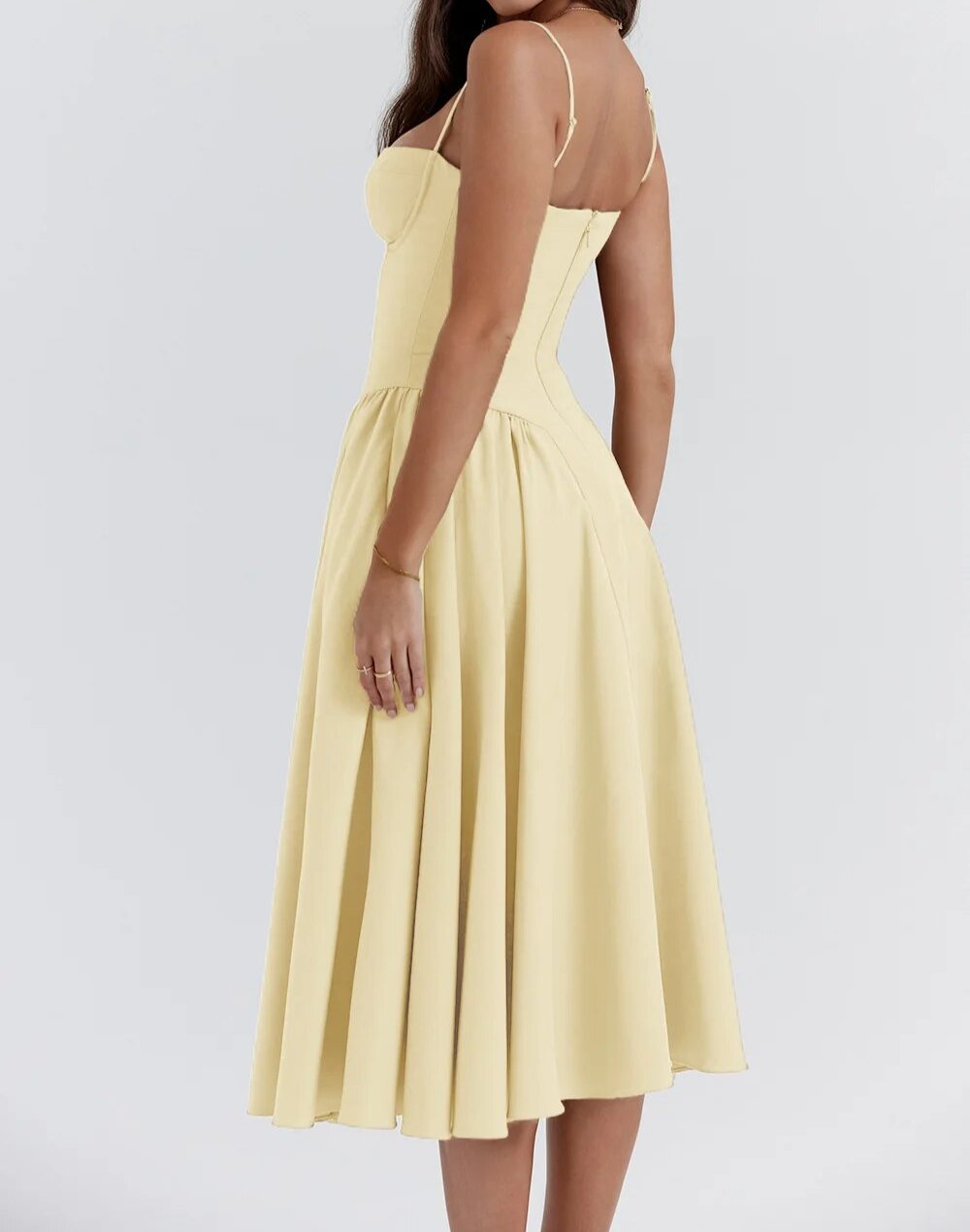 Isabel - Corset Midi Dress