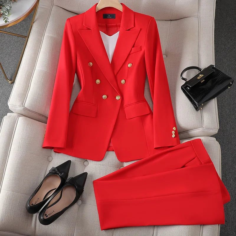 Marigold - Elegant Office Blazer and Pant Set