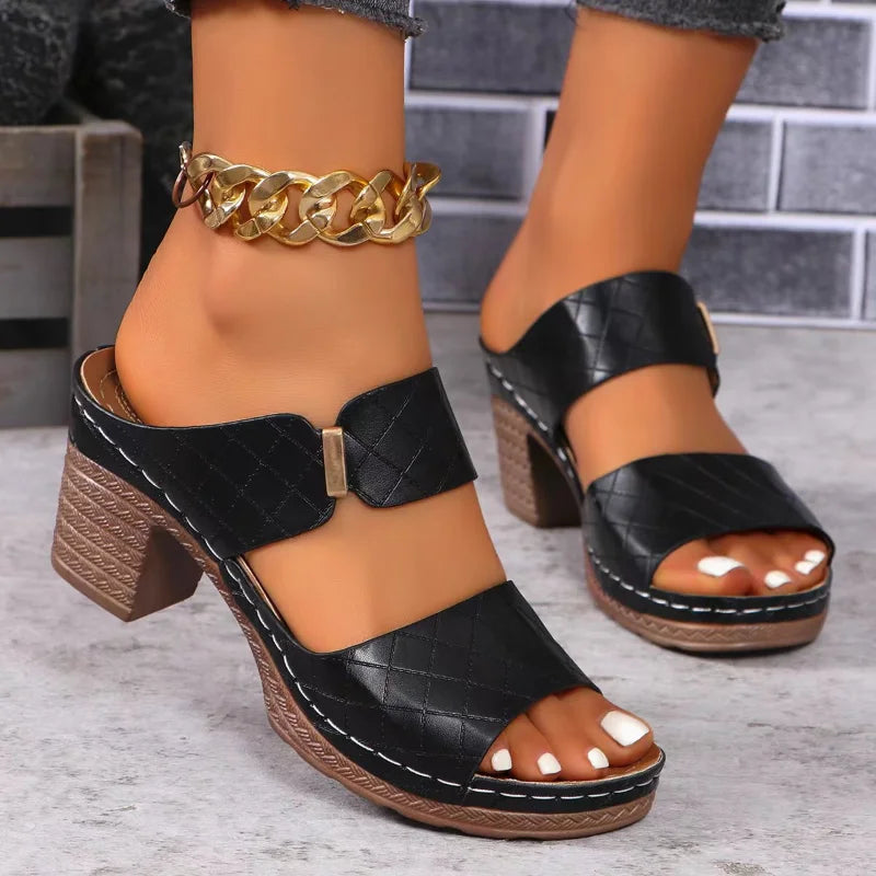 Ainsley - Chic Versatile Block Heel Sandals