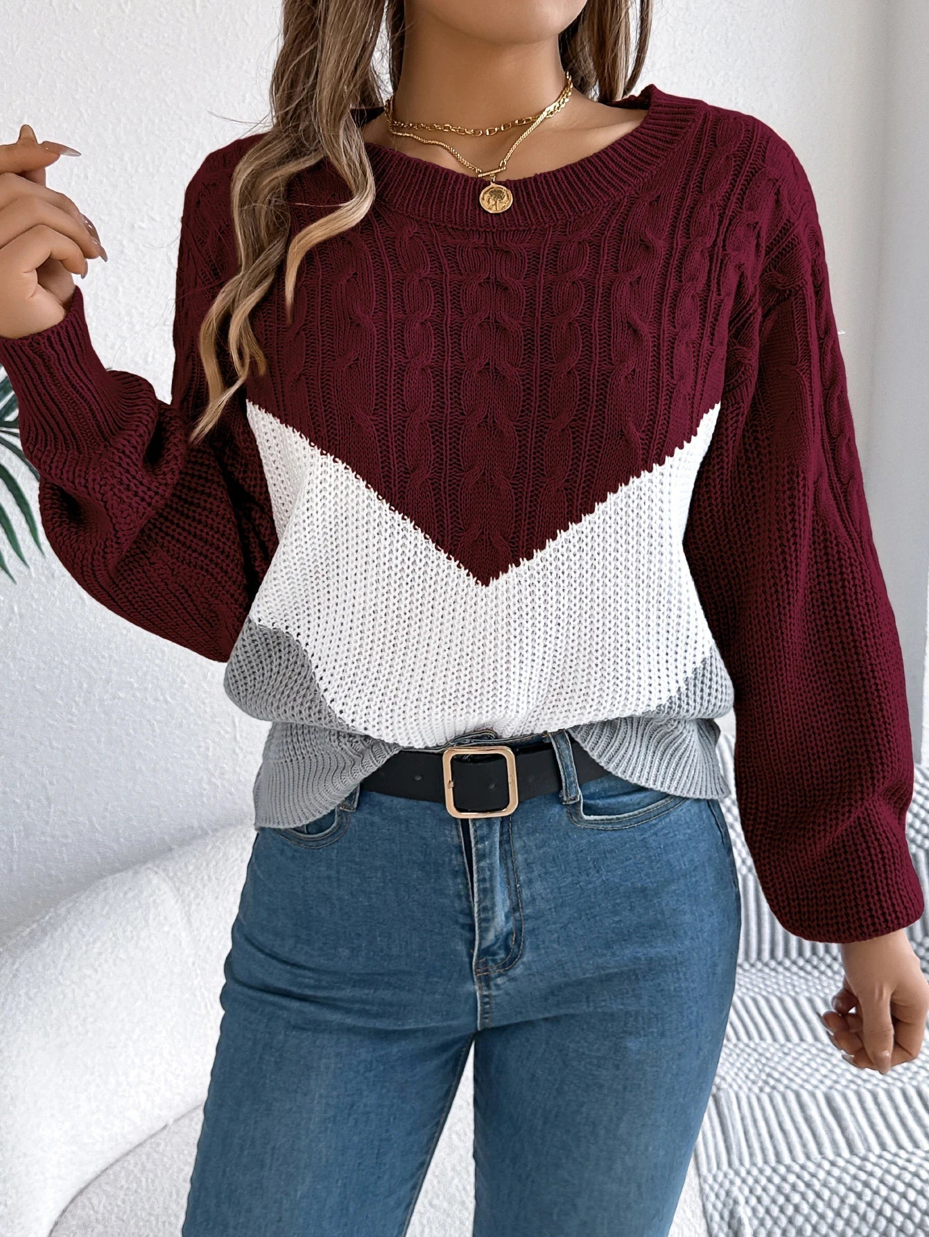 Elise - Cable Knit Sweater