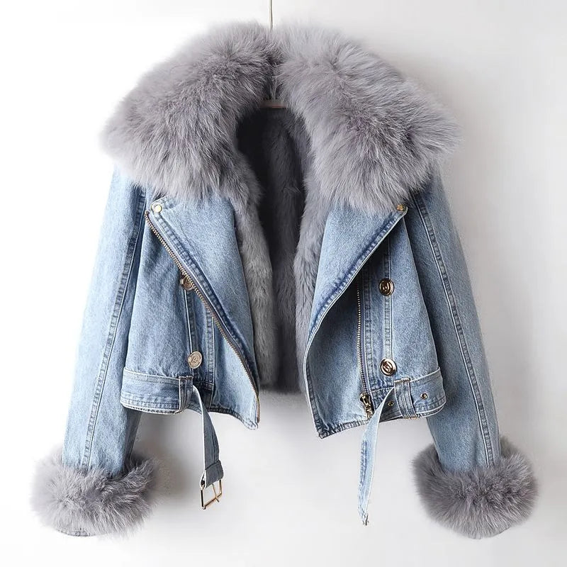 Harley - Denim & Fur Jacket