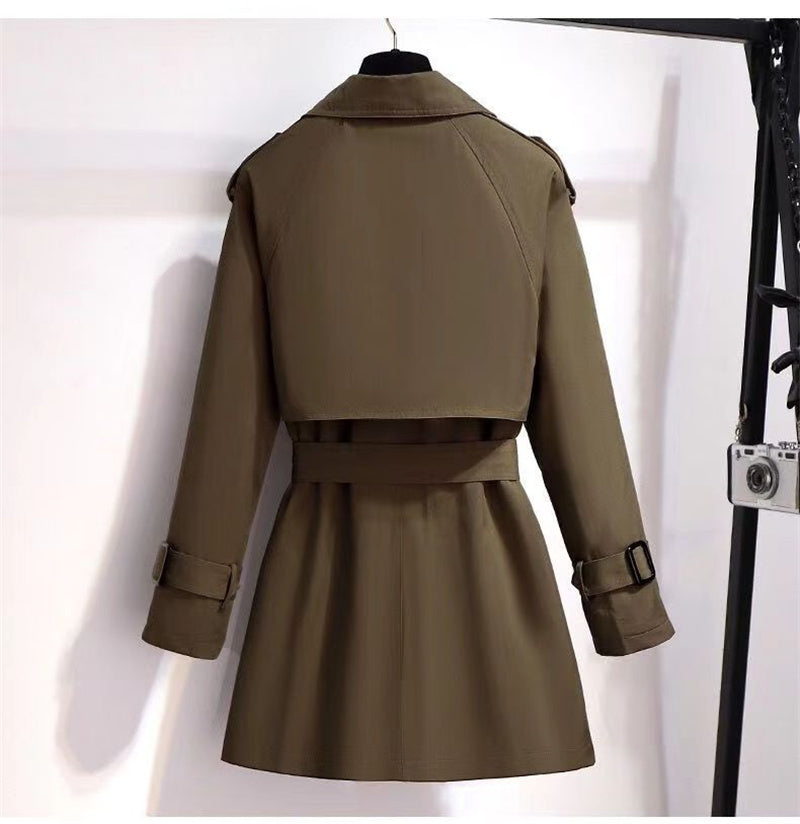 Katherine - Women's Double-Breasted Slim Trench Coat