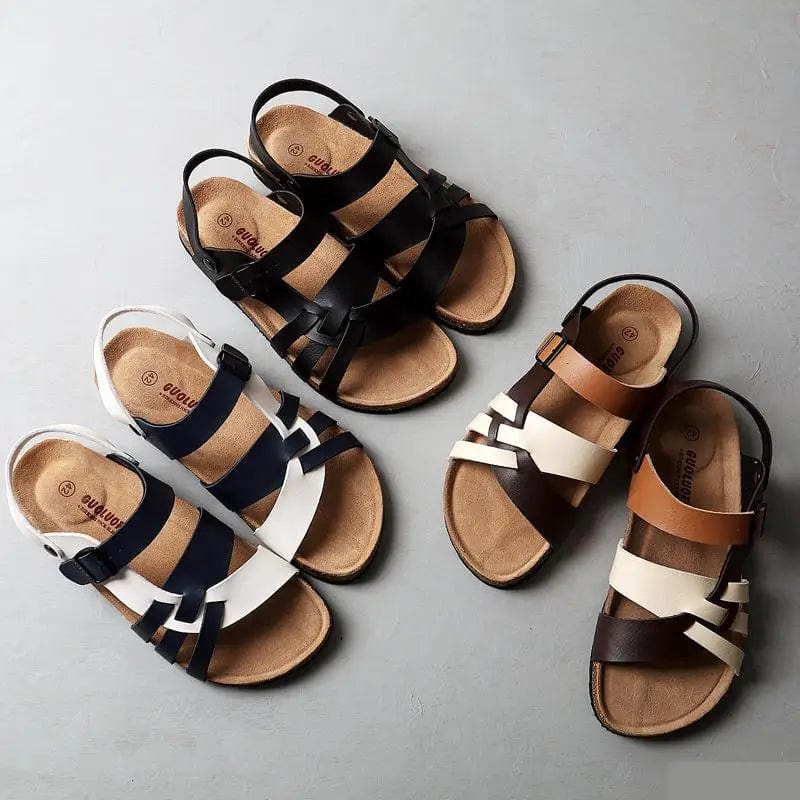 Beatrice - Faux Leather Sandals