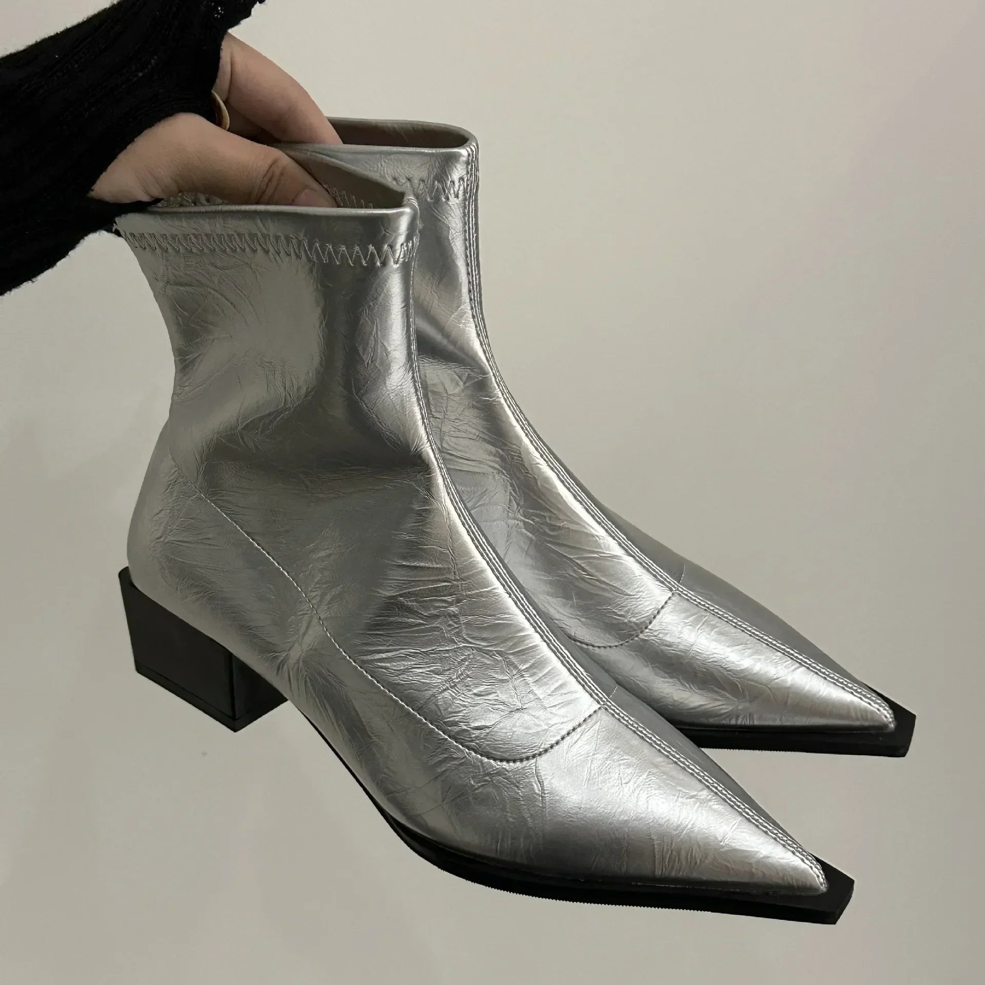 Penelope - Pointed-Toe Ankle Boots