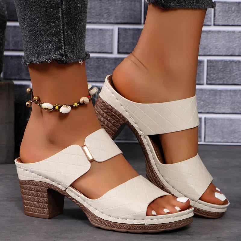 Ainsley - Chic Versatile Block Heel Sandals