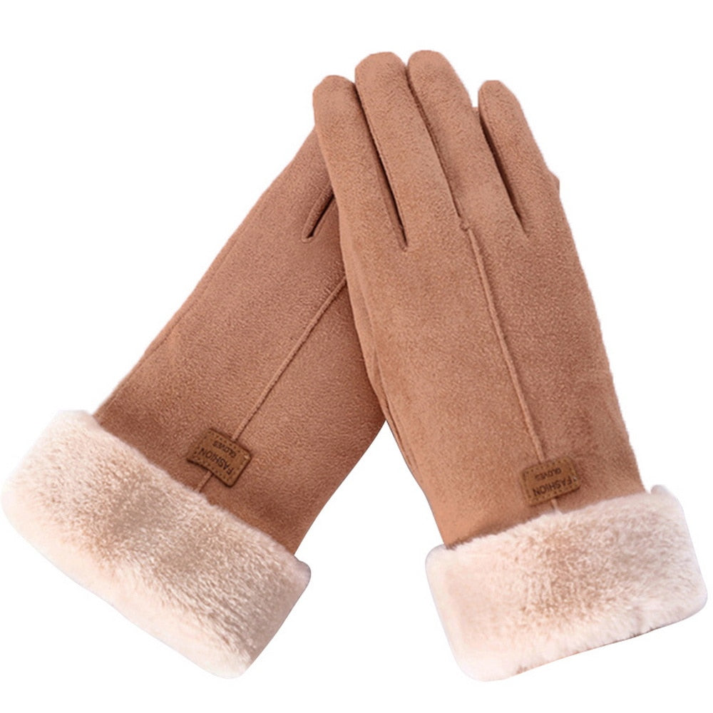 Irene - Stylish and Warm Furry Winter Gloves for Women