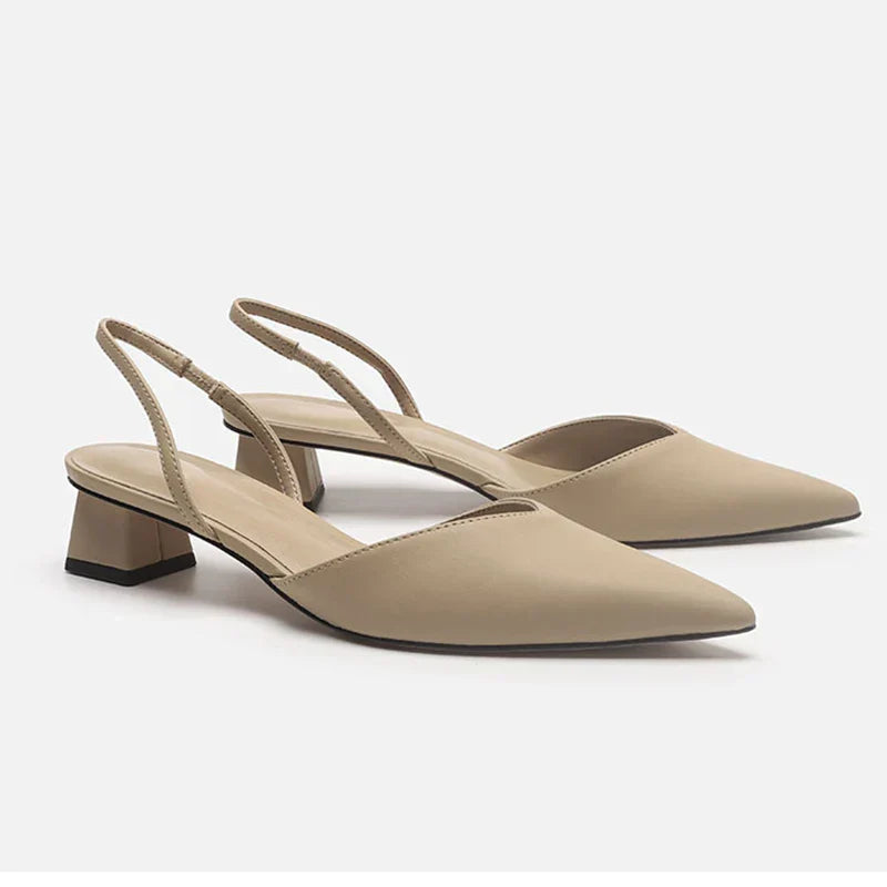 Bianca - Pointed Toe Slingback Heels