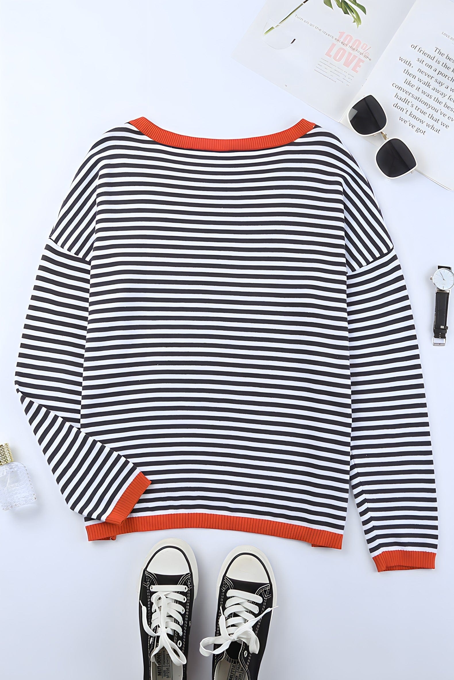 Hannah - Striped Winter Sweater Casual Cozy Wear