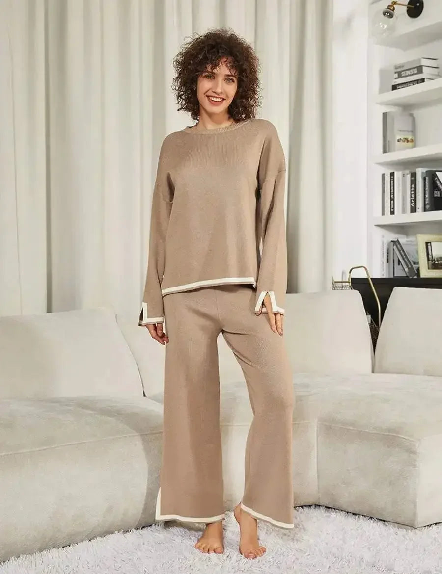 Mackenzie - Cozy Knit Lounge Set Soft and Comfortable